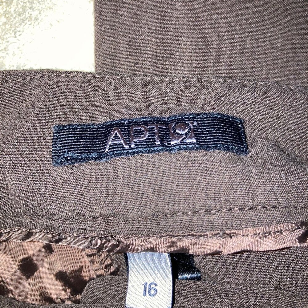 APT 9 grey and black slacks